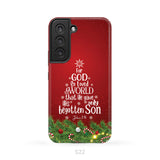 John 3:16 For God So Loved The World – Christmas Tree Christian Phone Case