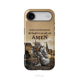 The Devil Saw Me With My Head Down, Woman Warrior of Christ, Phone Case