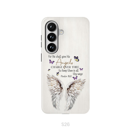For He Shall Give His Angels Charge Over Thee Psalm 91:11 Phone Case