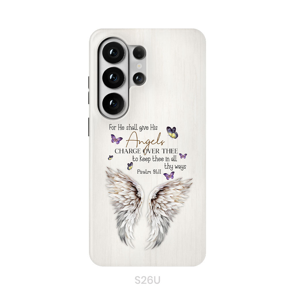 For He Shall Give His Angels Charge Over Thee Psalm 91:11 Phone Case