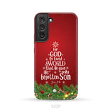 John 3:16 For God So Loved The World – Christmas Tree Christian Phone Case