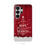 A Thrill of Hope the Weary World Rejoices phone case - Christian Christmas phone case