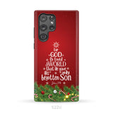 John 3:16 For God So Loved The World – Christmas Tree Christian Phone Case
