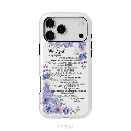 The Lord is my shepherd Psalm 23 phone case, Christian phone cases