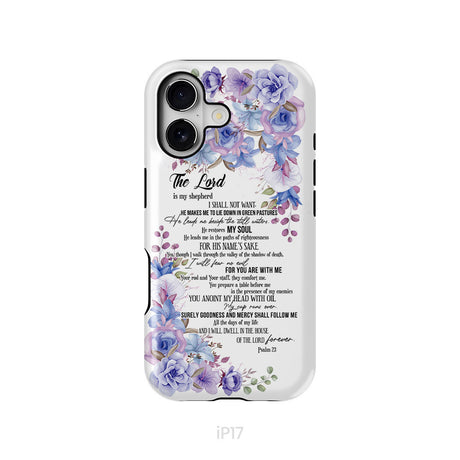 The Lord is my shepherd Psalm 23 phone case, Christian phone cases