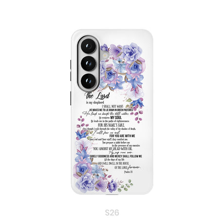 The Lord is my shepherd Psalm 23 phone case, Christian phone cases