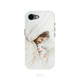 Jesus Holding the Lost Lamb – Good Shepherd Christian Phone Case