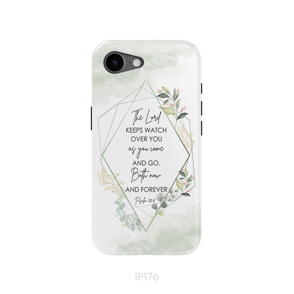 The Lord keeps watch over you as you come and go phone case | Bible verse phone cases