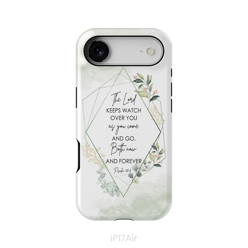 The Lord keeps watch over you as you come and go phone case | Bible verse phone cases