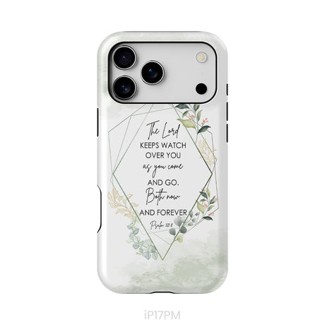 The Lord keeps watch over you as you come and go phone case | Bible verse phone cases