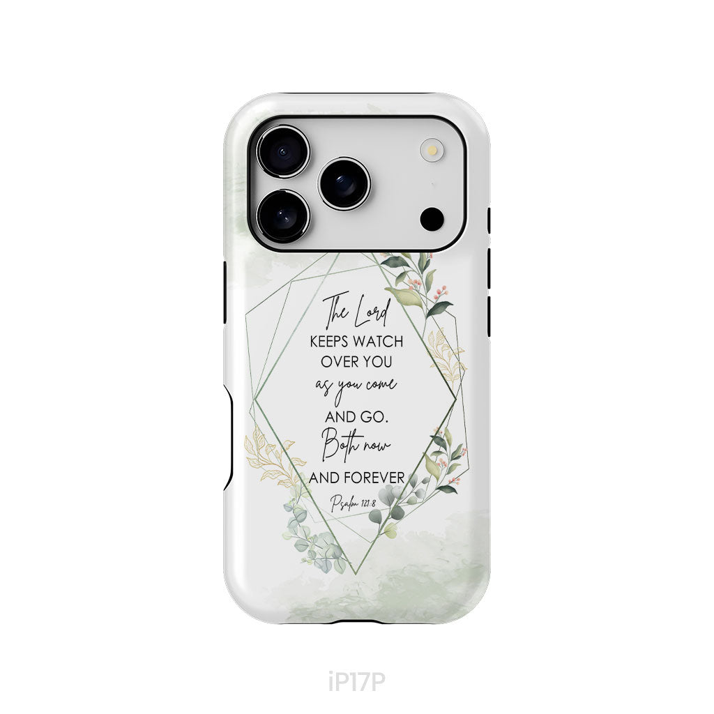 The Lord keeps watch over you as you come and go phone case | Bible verse phone cases