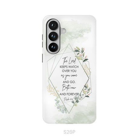 The Lord keeps watch over you as you come and go phone case | Bible verse phone cases