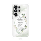 The Lord keeps watch over you as you come and go phone case | Bible verse phone cases