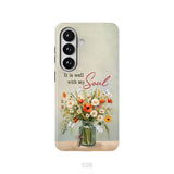 It is Well With My Soul, Flowers in Jar, Christian Phone Case
