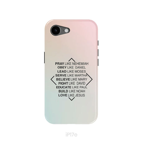 Christian phone cases: Pray like Nehemiah obey like Daniel phone case