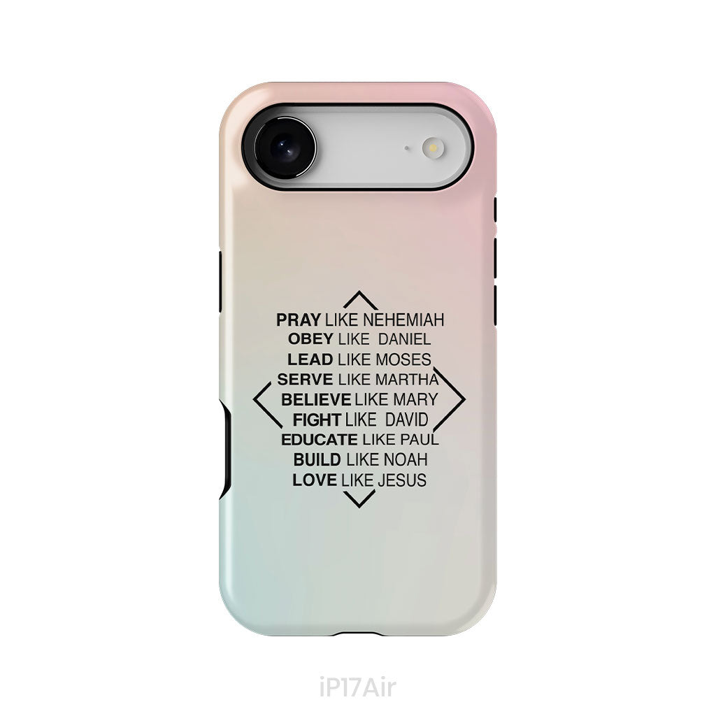 Christian phone cases: Pray like Nehemiah obey like Daniel phone case