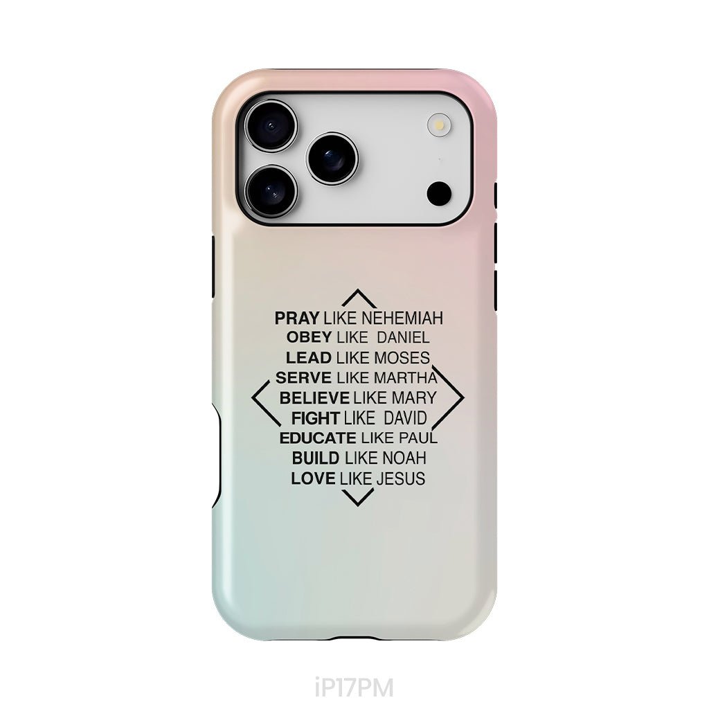 Christian phone cases: Pray like Nehemiah obey like Daniel phone case