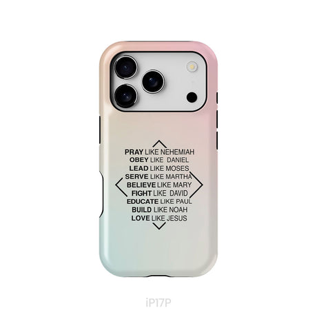 Christian phone cases: Pray like Nehemiah obey like Daniel phone case