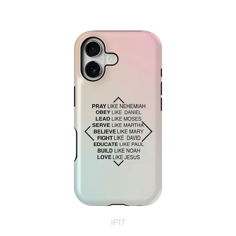 Christian phone cases: Pray like Nehemiah obey like Daniel phone case