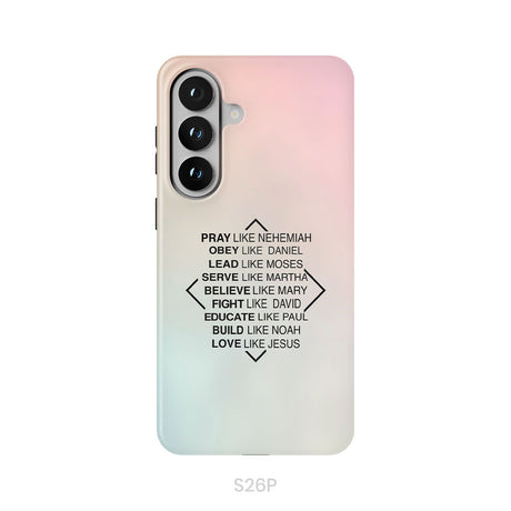 Christian phone cases: Pray like Nehemiah obey like Daniel phone case