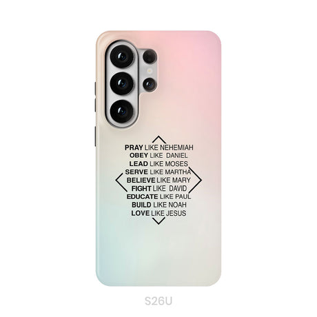 Christian phone cases: Pray like Nehemiah obey like Daniel phone case