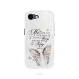 Psalm 91:4 He Will Cover You With His Feathers Phone Case