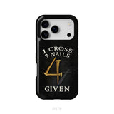 Christian phone cases: 1 Cross 3 Nails 4Given phone case, Christian gifts