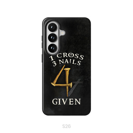 Christian phone cases: 1 Cross 3 Nails 4Given phone case, Christian gifts