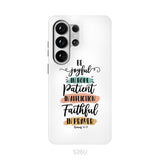 Be joyful in hope patient in affliction faithful in prayer phone case, Christian phone cases