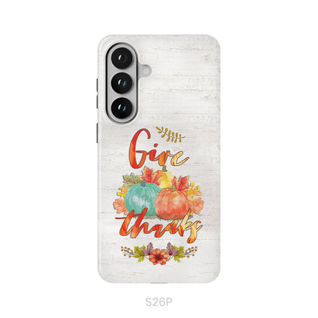 Pumpkin, Thanksgiving, Give thanks phone case
