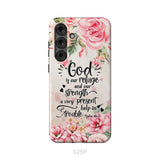 God Is Our Refuge And Strength Psalm 46:1 Bible Verse Phone Case