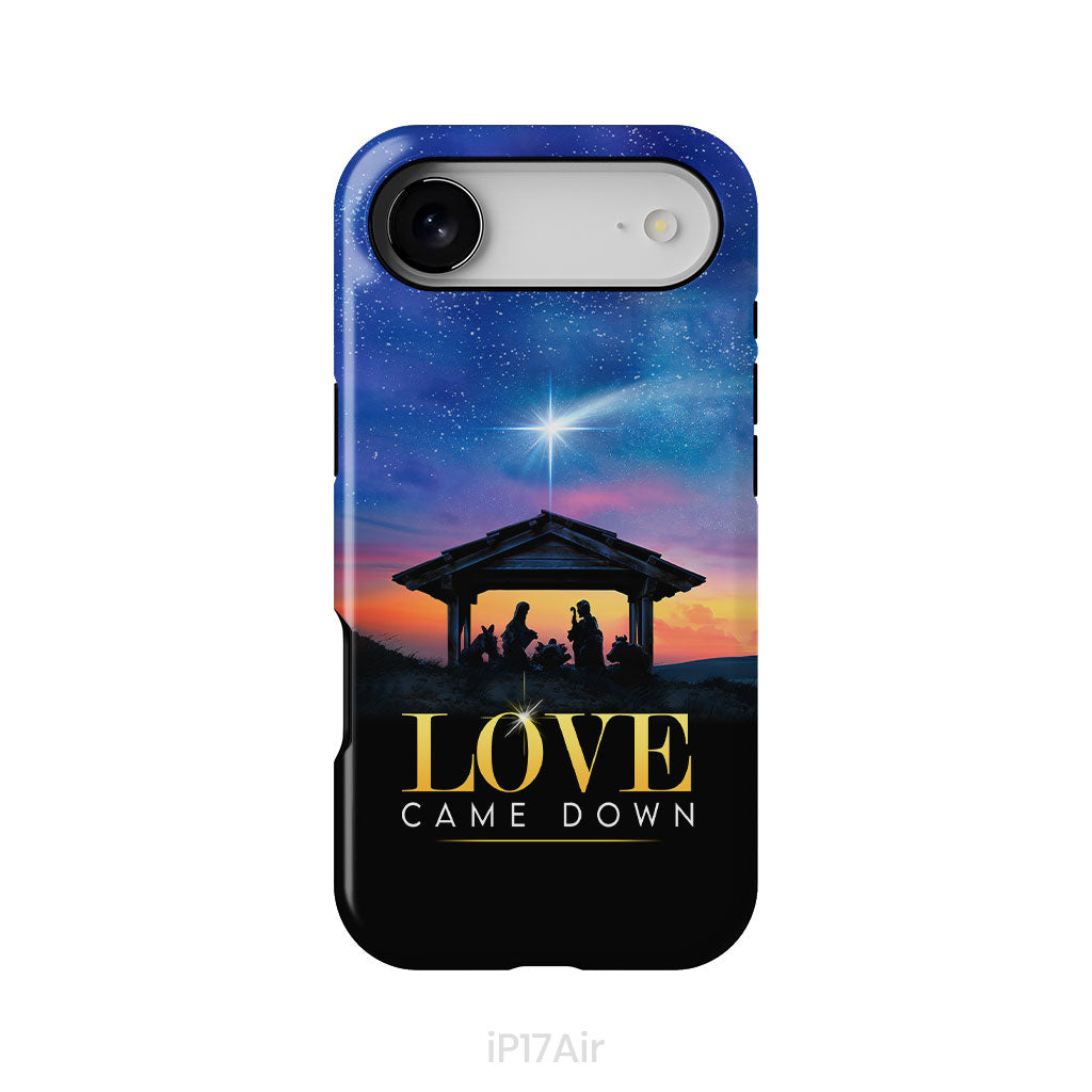 Love came down Christmas phone case
