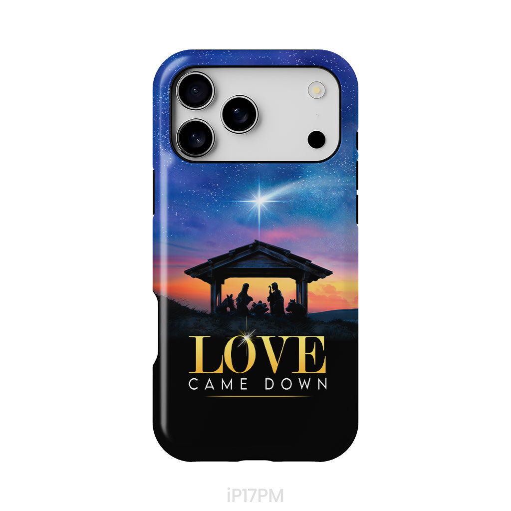 Love came down Christmas phone case
