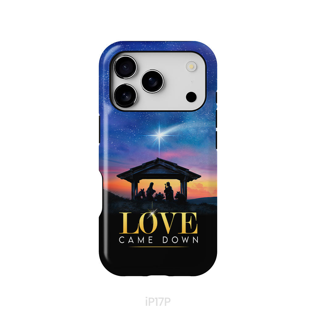 Love came down Christmas phone case