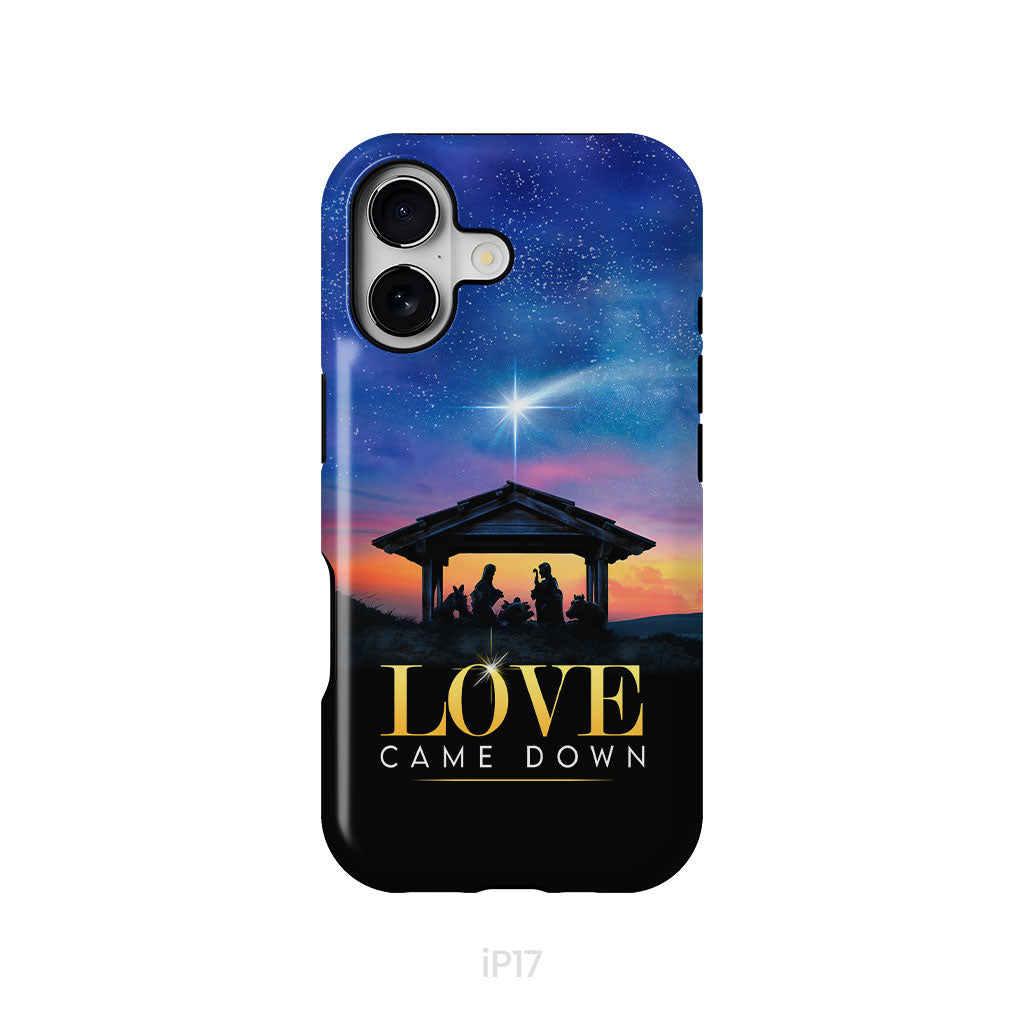 Love came down Christmas phone case
