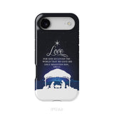 John 3:16 For God so loved the world Christmas phone case