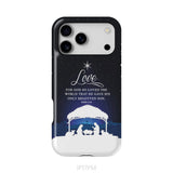 John 3:16 For God so loved the world Christmas phone case