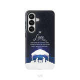 John 3:16 For God so loved the world Christmas phone case