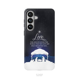 John 3:16 For God so loved the world Christmas phone case