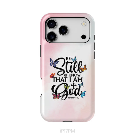 Be Still And Know That I Am God Butterflies Phone Case