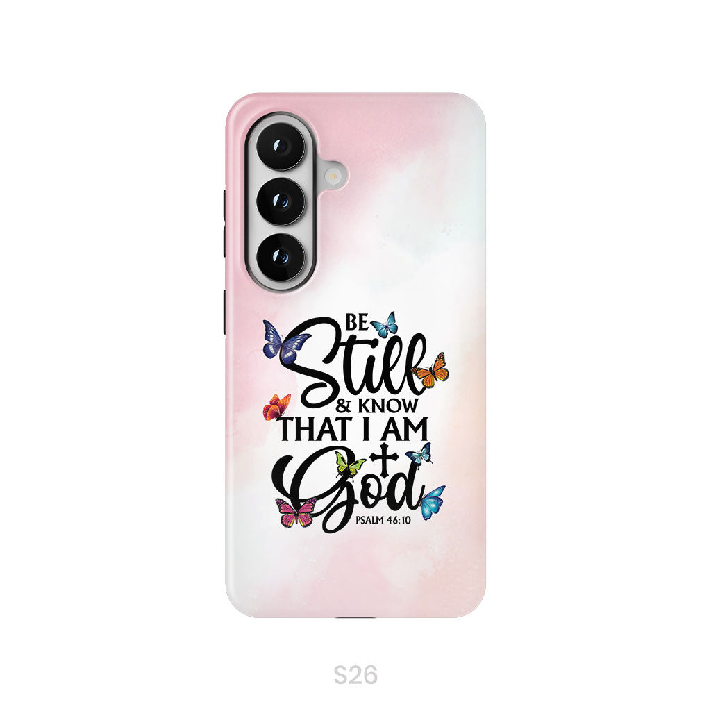 Be Still And Know That I Am God Butterflies Phone Case