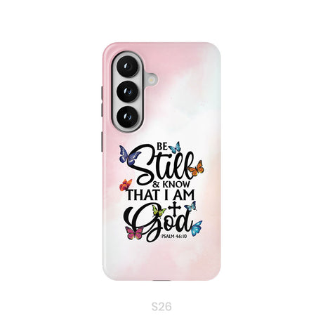 Be Still And Know That I Am God Butterflies Phone Case