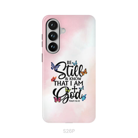 Be Still And Know That I Am God Butterflies Phone Case
