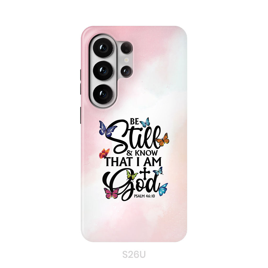 Be Still And Know That I Am God Butterflies Phone Case