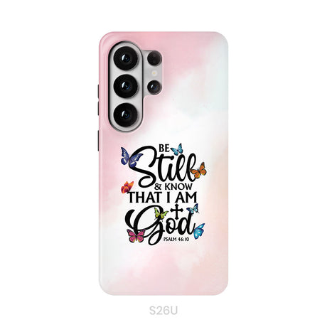 Be Still And Know That I Am God Butterflies Phone Case