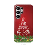 John 3:16 For God So Loved The World – Christmas Tree Christian Phone Case