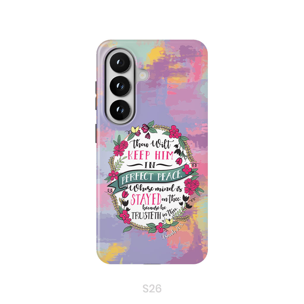 Isaiah 26:3 KJV Thou Wilt Keep Him In Perfect Peace Phone Case