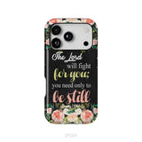 The Lord will fight for you Exodus 14:14 phone case | Christian phone cases