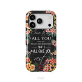 Come To Me All Who Are Weary Matthew 11:28 Christian Phone Case