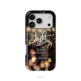 The Light Shines In The Darkness John 1:5 Bible Verse Phone Case, Christian Gifts